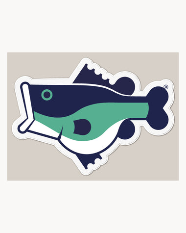 Fat Bass FULL COLOR Logo Vinyl Decal - Fat Bass